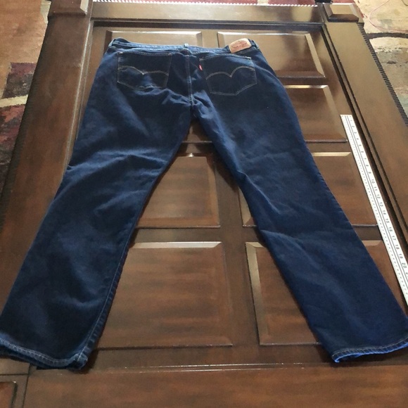 Women’s Levi’s 724 high-rise straight blue jeans waist 35” - Picture 10 of 11